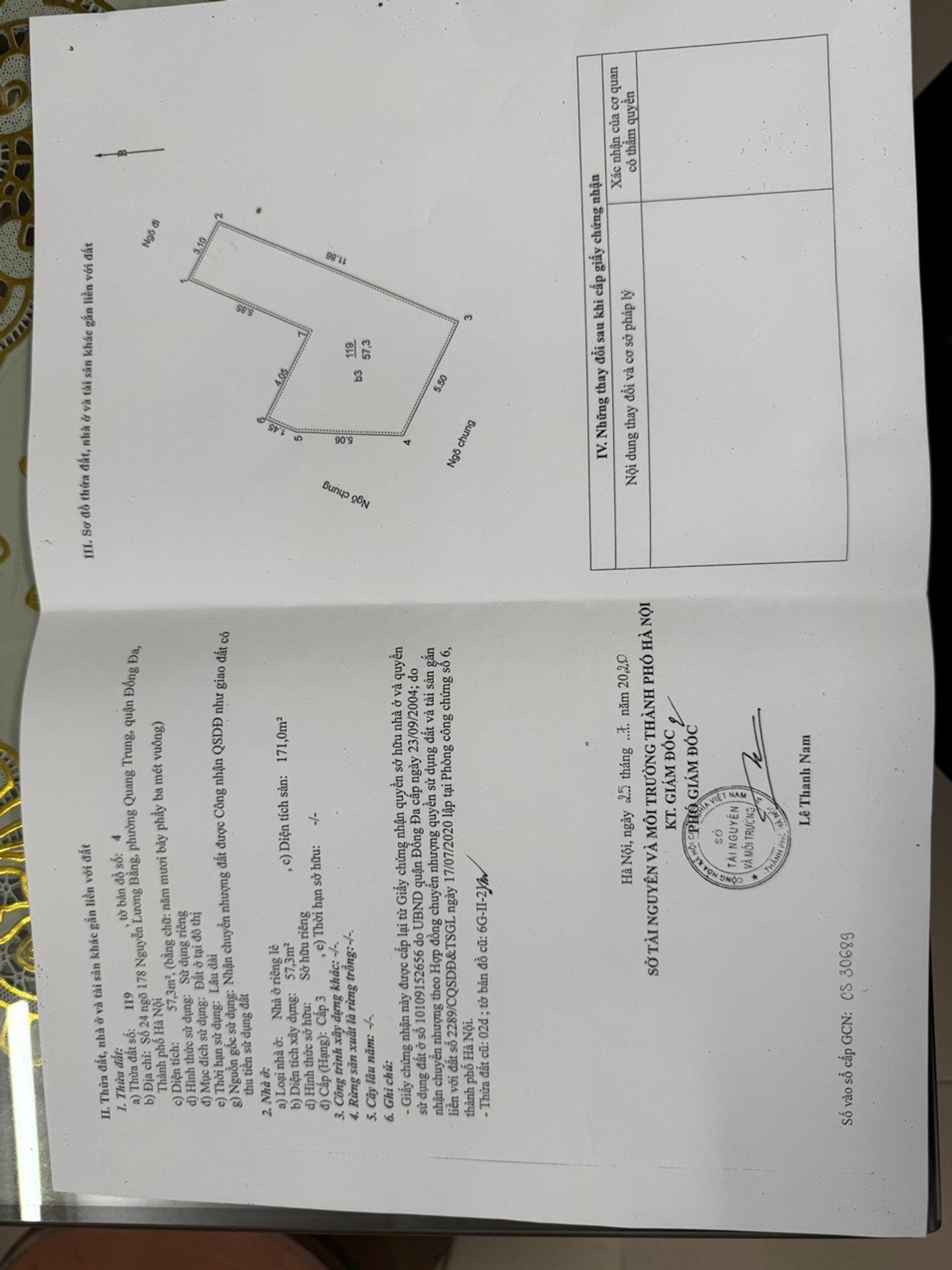 Bán nhà Nguyễn Lương Bằng - diện tích 57m2 2 tầng - Lô góc 3 thoáng - giá 22,5 tỷ