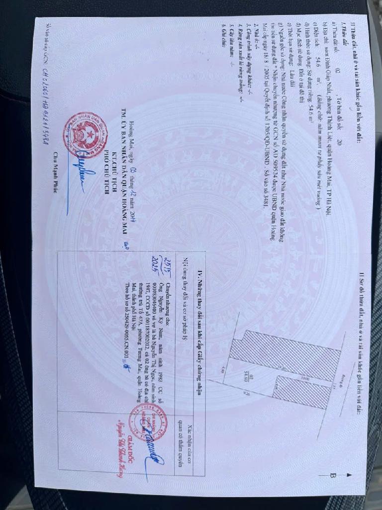 Bán nhà Trương Định - diện tích 55m2 6 tầng - Ô TÔ QUA NHÀ - giá 10,8 tỷ