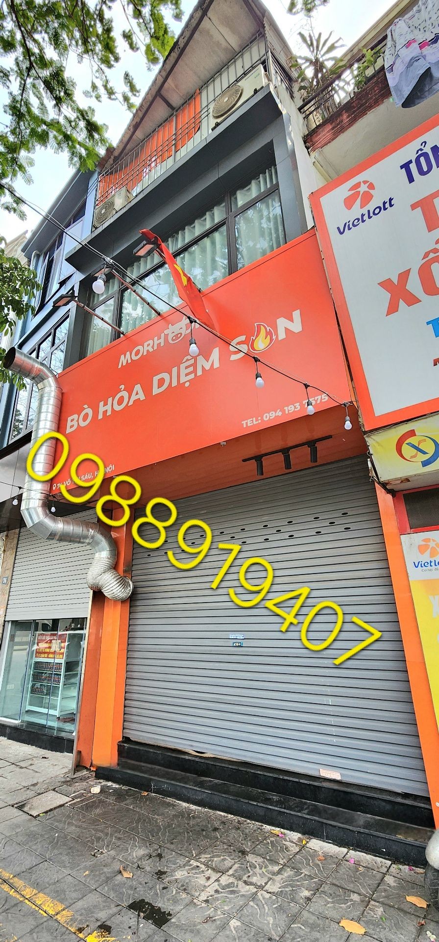 Bán nhà Võ Thị Sáu - diện tích 90m2 3 tầng - Mặt phố kinh doanh sầm uất - giá 31 tỷ