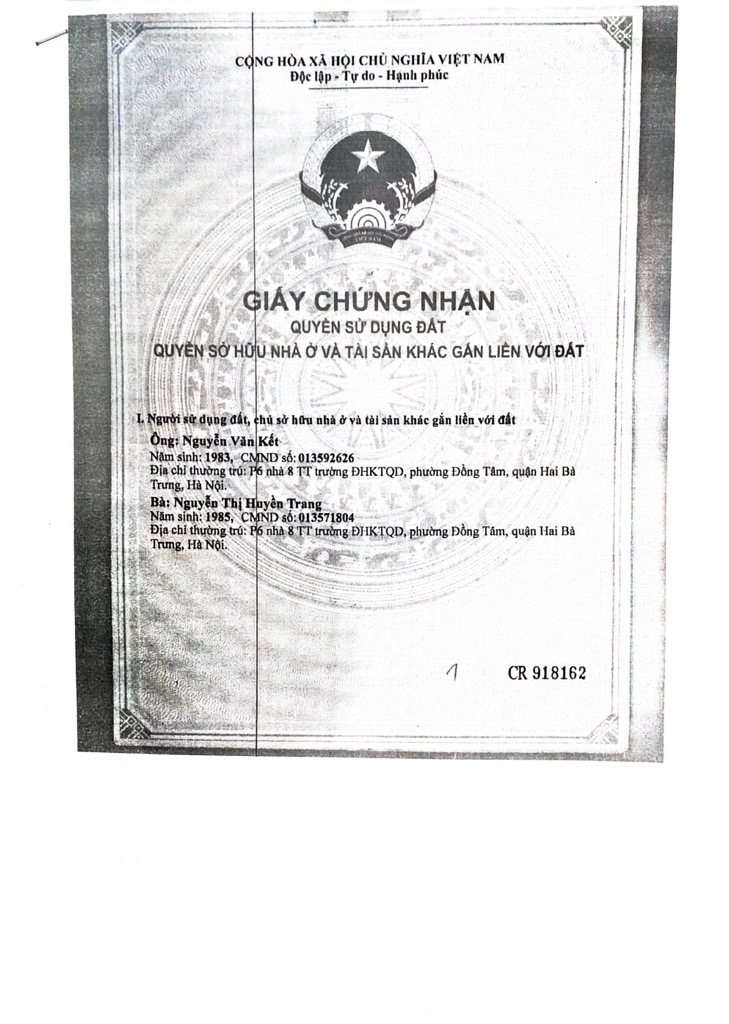 Bán nhà Định Công - diện tích 30m2 5 tầng - Nhà dân đẹp như mới - giá 8,5 tỷ