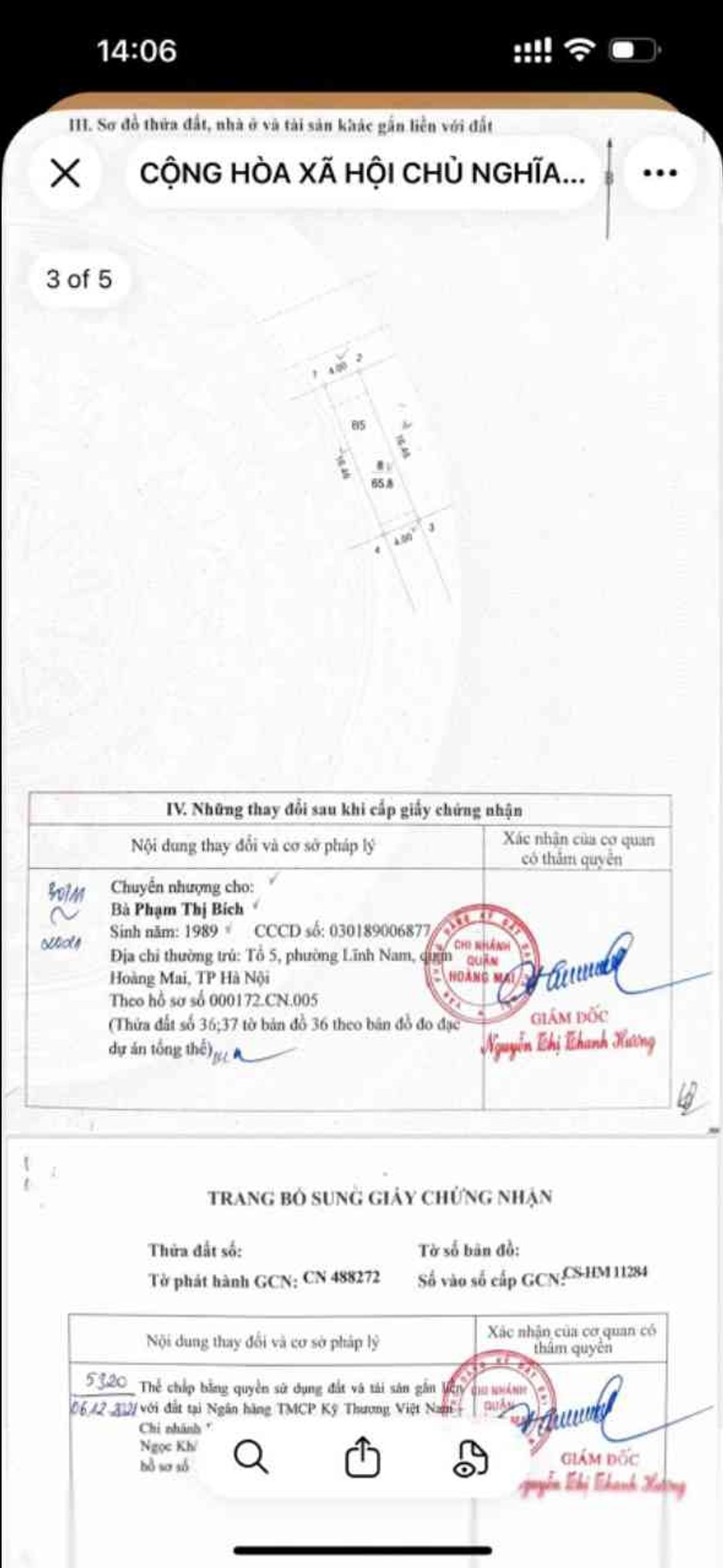 Bán nhà Tam Trinh - diện tích 66m2 5 tầng - thang máy xịn xò - giá 21 tỷ