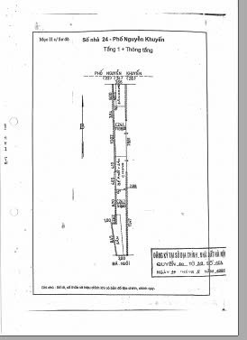 Bán nhà Nguyễn Khuyến - diện tích 186m2 2 tầng - ô tô tránh - giá 61 tỷ