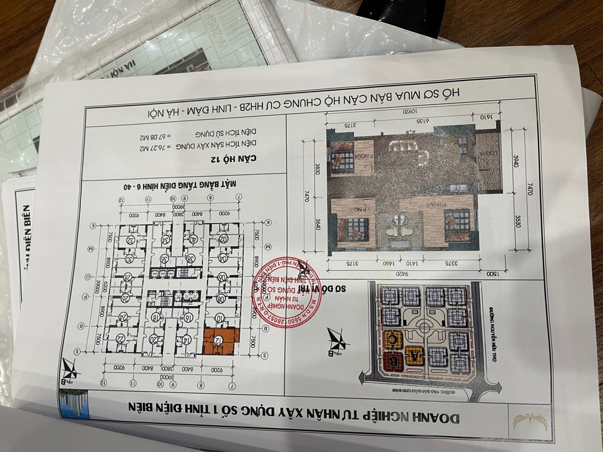 Bán nhà Linh Đàm - diện tích 76m2 1 tầng - Căn hộ đẹp view hồ - giá 4,35 tỷ