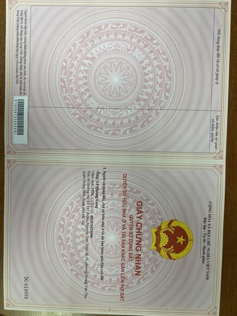 Bán nhà Ngõ 2 ô tô tránh - diện tích 397.6m2 0 tầng - Chỉ có 1 mặt tiền - giá 32 tỷ