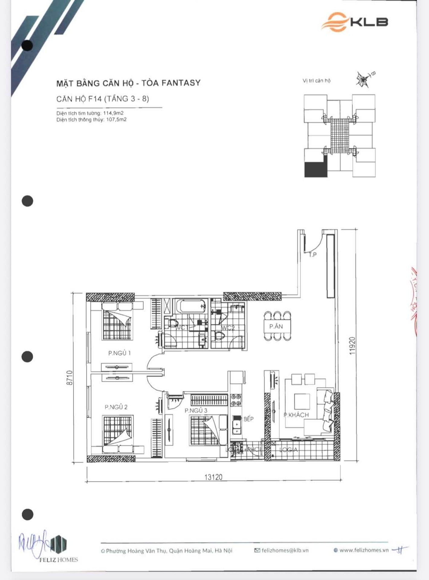 Bán nhà Hoàng Mai - diện tích 115m2 7 tầng - Căn hộ 3 ngủ cao cấp - giá 10,5 tỷ
