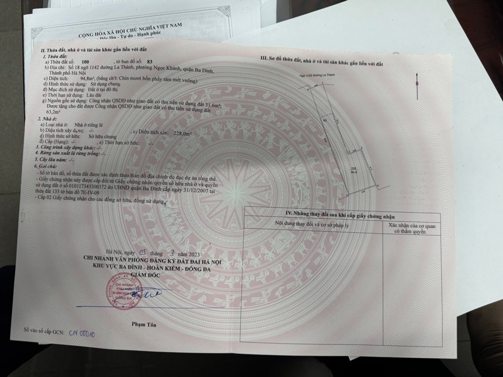 Bán nhà La Thành - diện tích 95m2 4 tầng - Ô tô tránh - giá 29 tỷ