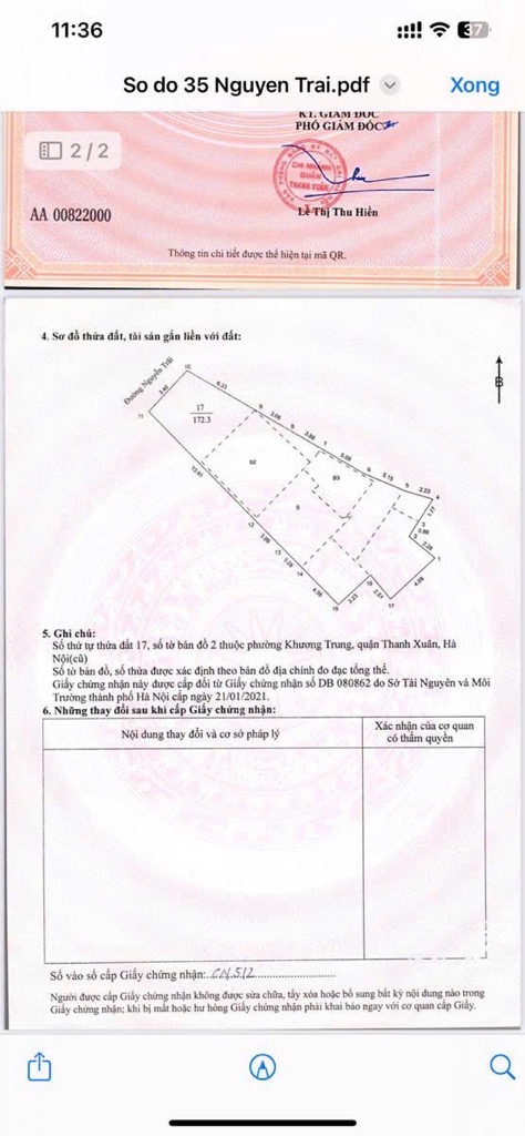 Bán nhà Nguyễn Trãi - diện tích 175m2 5 tầng - Lô góc 2 mặt thoáng - giá 53 tỷ
