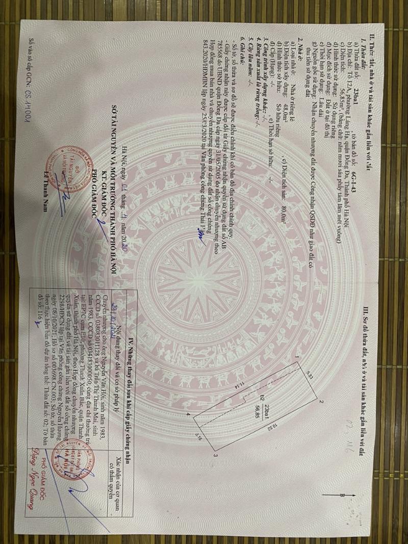 Bán nhà Đường Láng - diện tích 110m2 8 tầng - thang máy - giá 36 tỷ