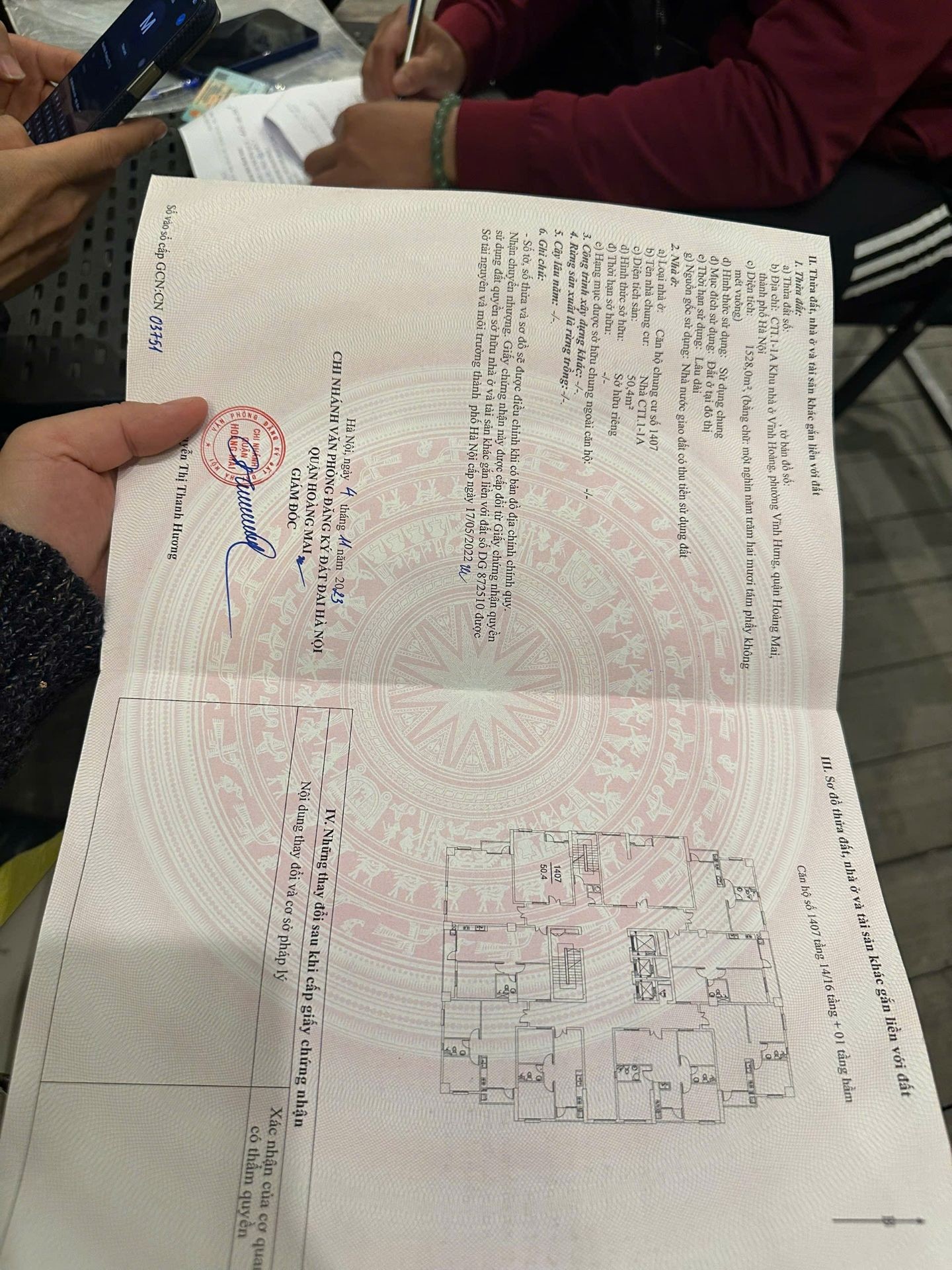 Bán nhà Hoàng Mai - diện tích 51m2 1 tầng - View trọn hồ Vĩnh Hoàng - giá 4,6 tỷ