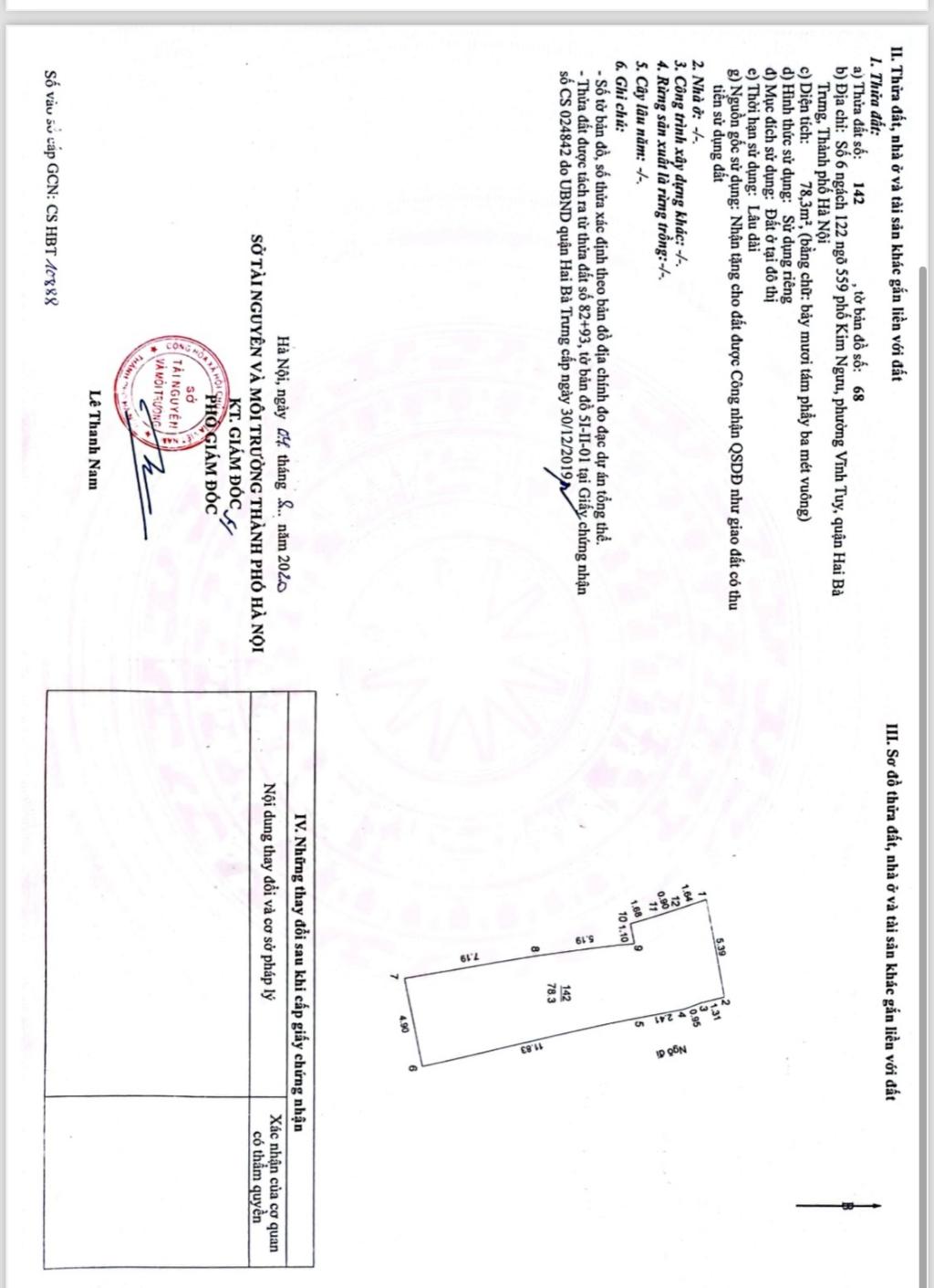 Bán nhà Kim Ngưu - diện tích 79m2 7 tầng - Thang máy, 24 phòng khép kín - giá 20,9 tỷ