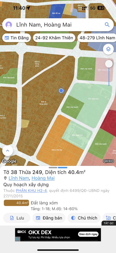 Bán nhà Nam Dư - diện tích 50m2 4 tầng - Lô góc hiếm - giá 6,1 tỷ
