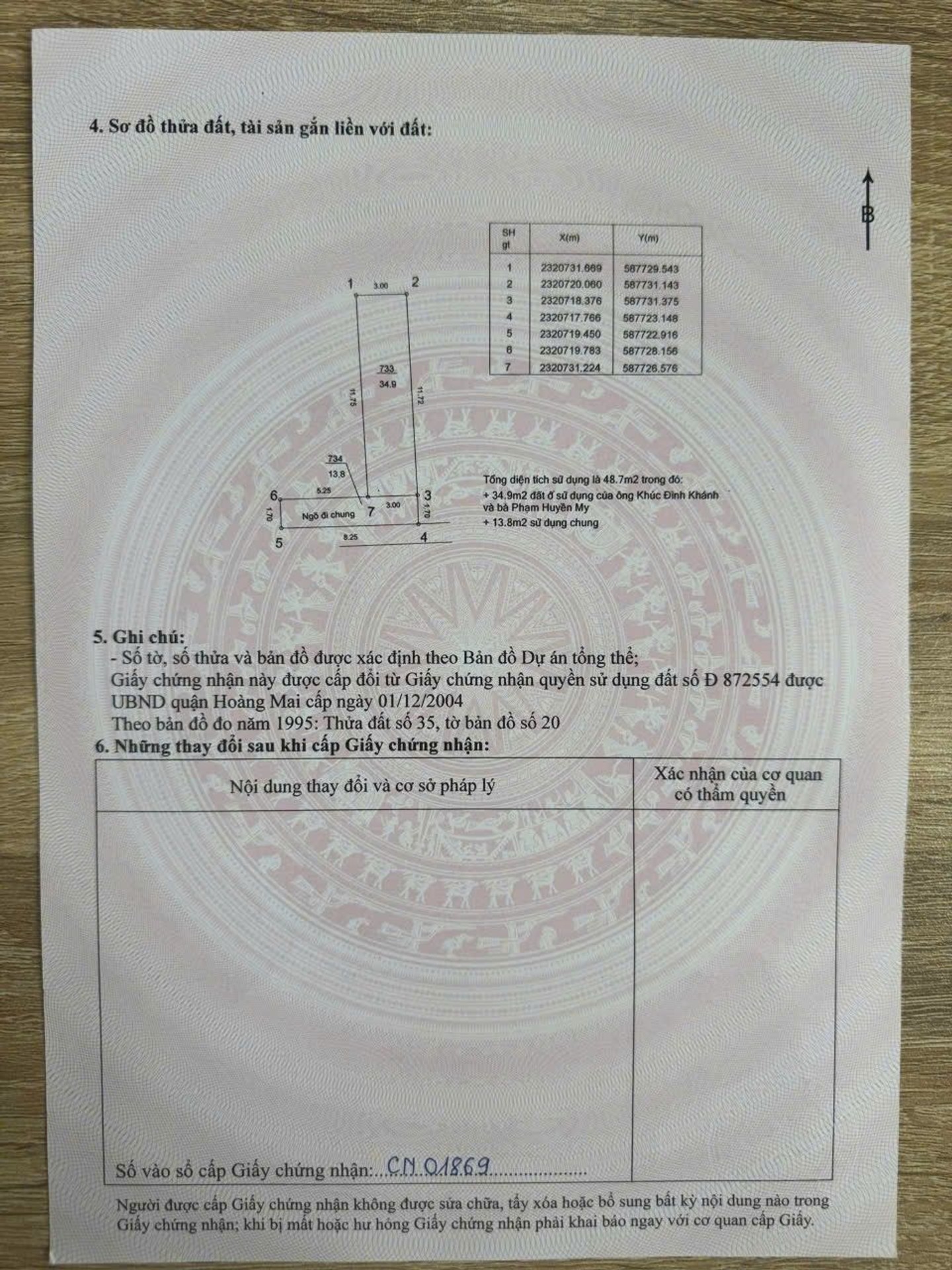 Bán nhà Trương Định - diện tích 35m2 7 tầng - Ngõ ô tô - giá 10,85 tỷ