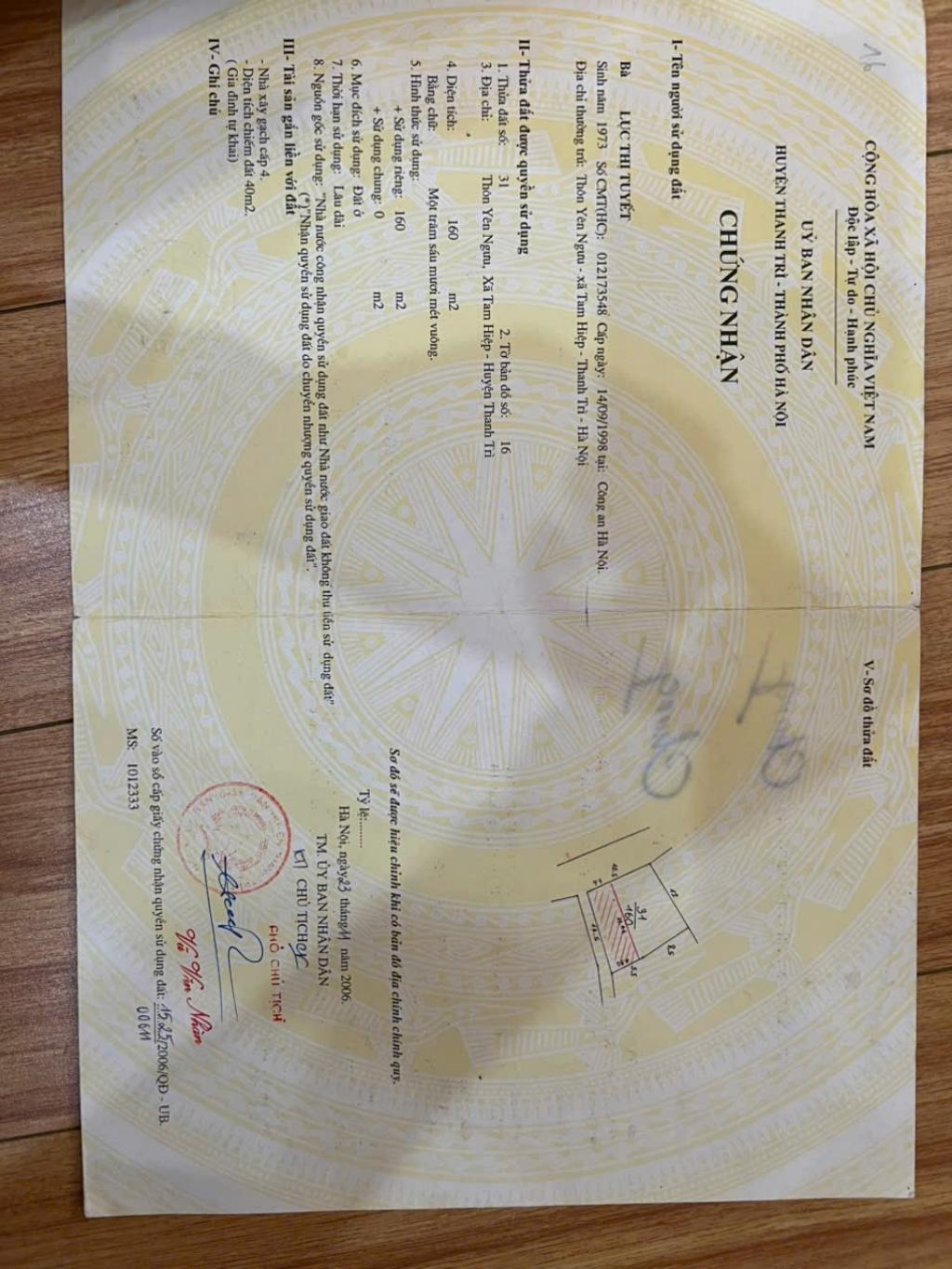 Bán nhà Ngọc Hồi - diện tích 104m2 4 tầng - Ô TÔ TRÁNH - giá 25,5 tỷ