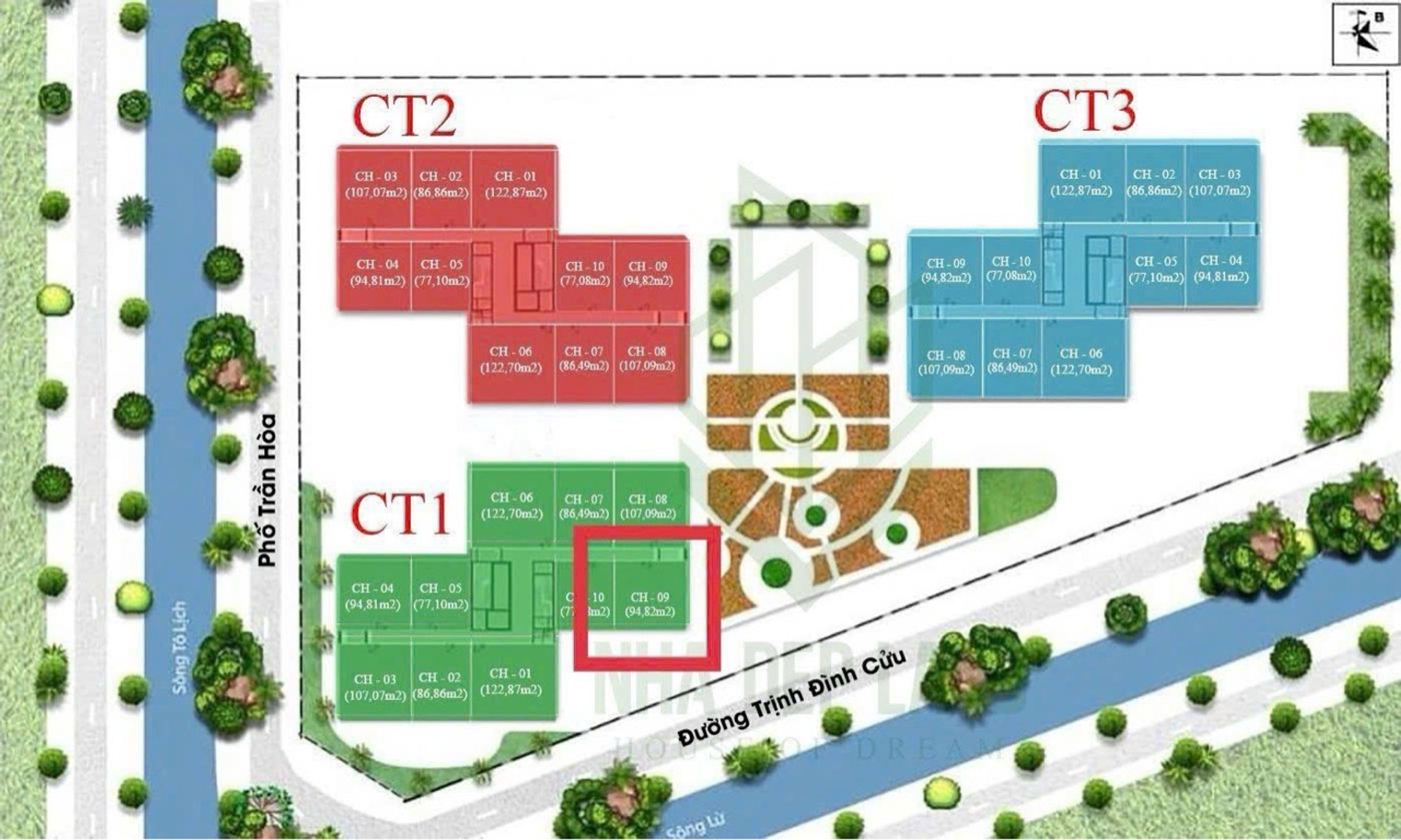 Bán nhà Trần Hòa - diện tích 83m2 1 tầng - Căn hộ mới bàn giao - giá 6,4 tỷ