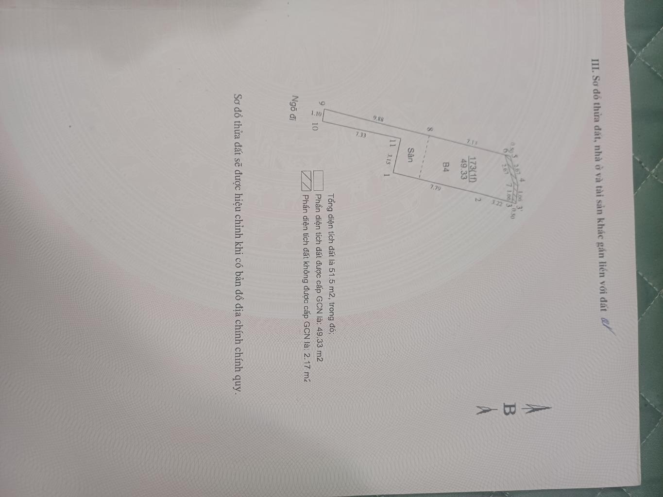 Bán nhà Tân Lạc - diện tích 49m2 4 tầng - Sổ đỏ chính chủ - giá 8,6 tỷ