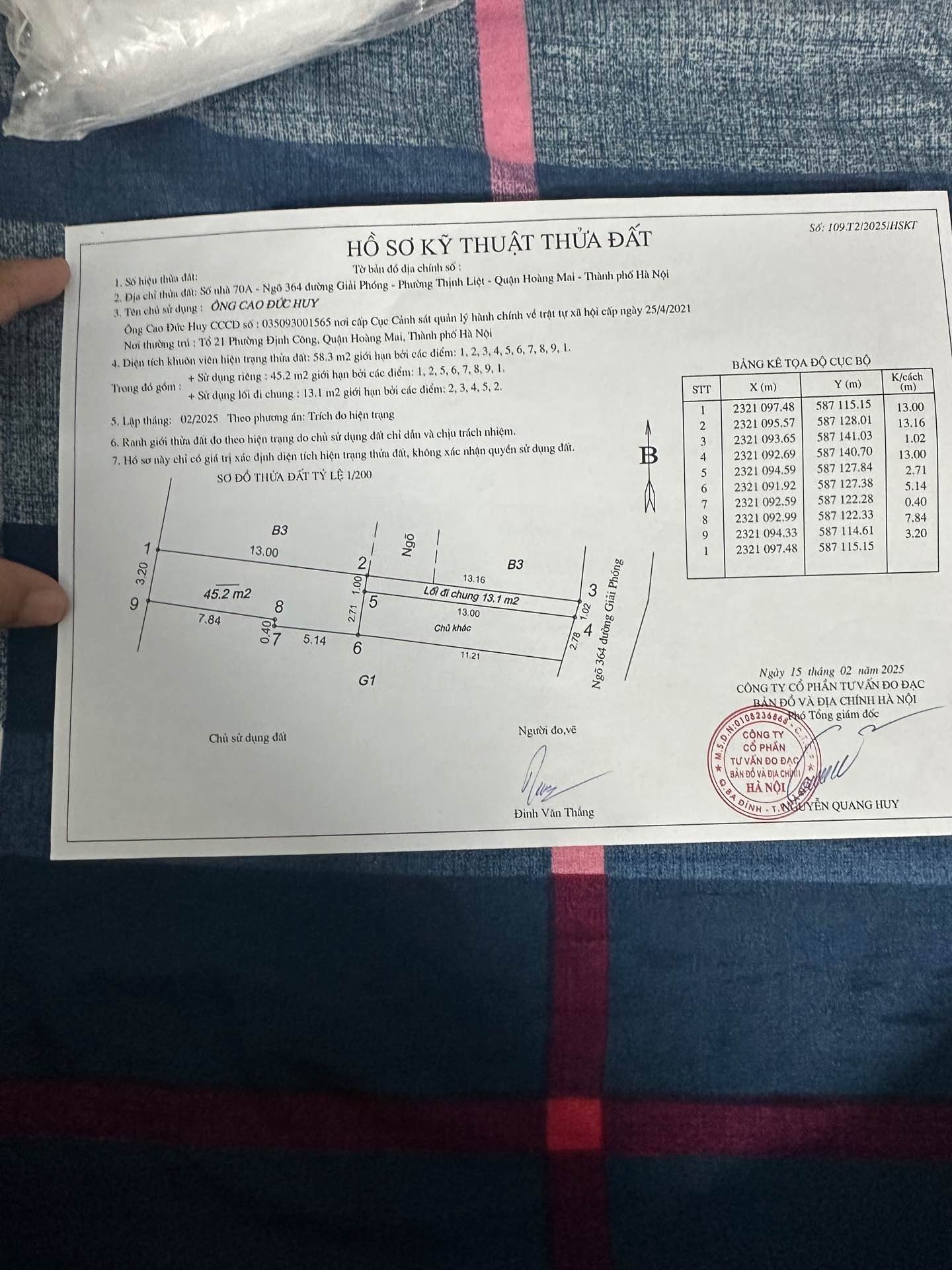 Bán nhà Giải Phóng - diện tích 60m2 3 tầng - ô tô đỗ cửa - giá 3,2 tỷ