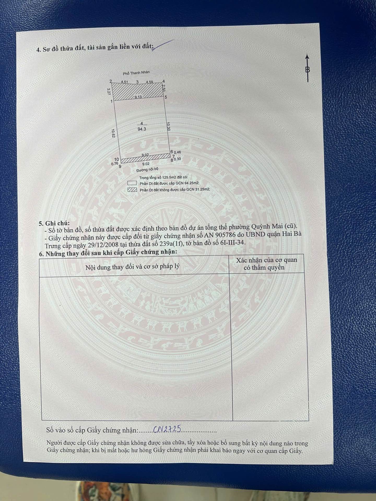 Bán nhà Thanh Nhàn - diện tích 118m2 5 tầng - Thoáng trước, sau - giá 50 tỷ