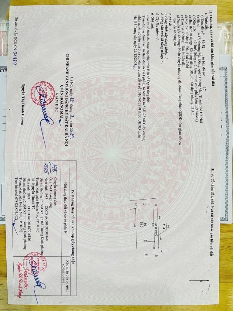 Bán nhà Tam Trinh - diện tích 38m2 5 tầng - LÔ GÓC 2 THOÁNG VĨNH VIỄN - giá 9,3 tỷ