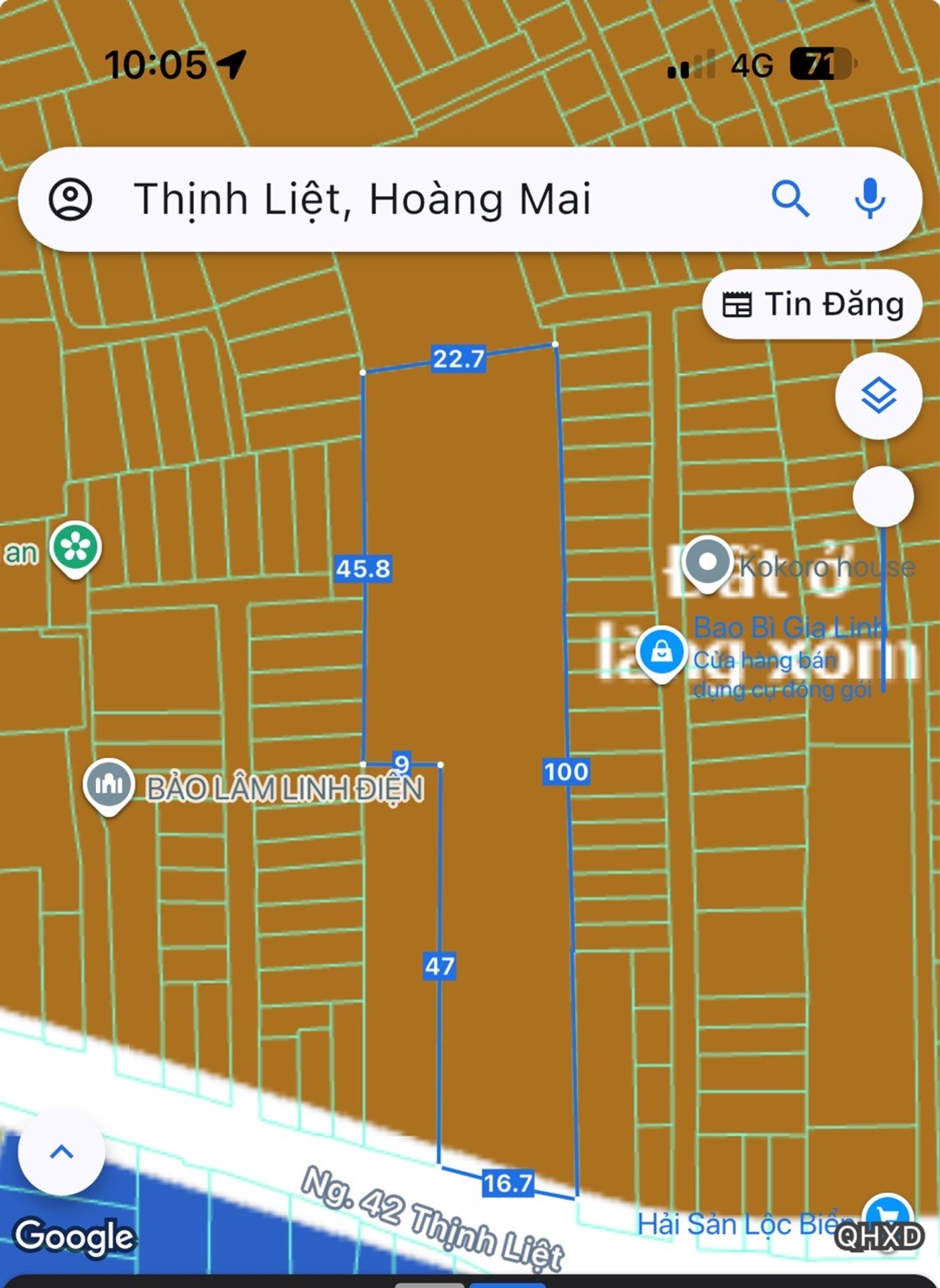 Bán nhà Thịnh Liệt - diện tích 1669m2 1 tầng - Ô TÔ TRÁNH - giá 400 tỷ