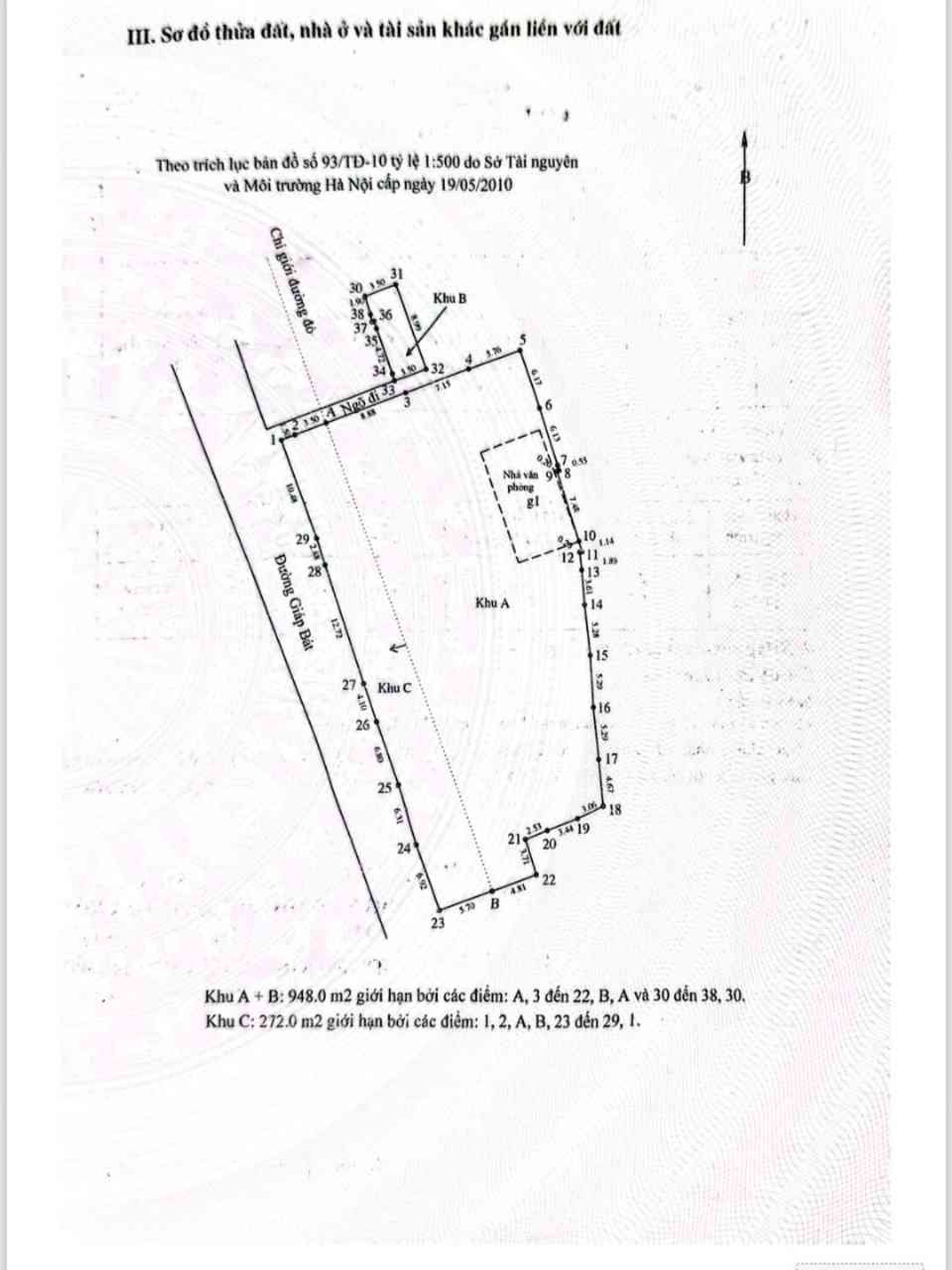 Bán nhà Giáp Bát - diện tích 1220m2 1 tầng - Dự án mặt phố giá trị lớn - giá 76 tỷ