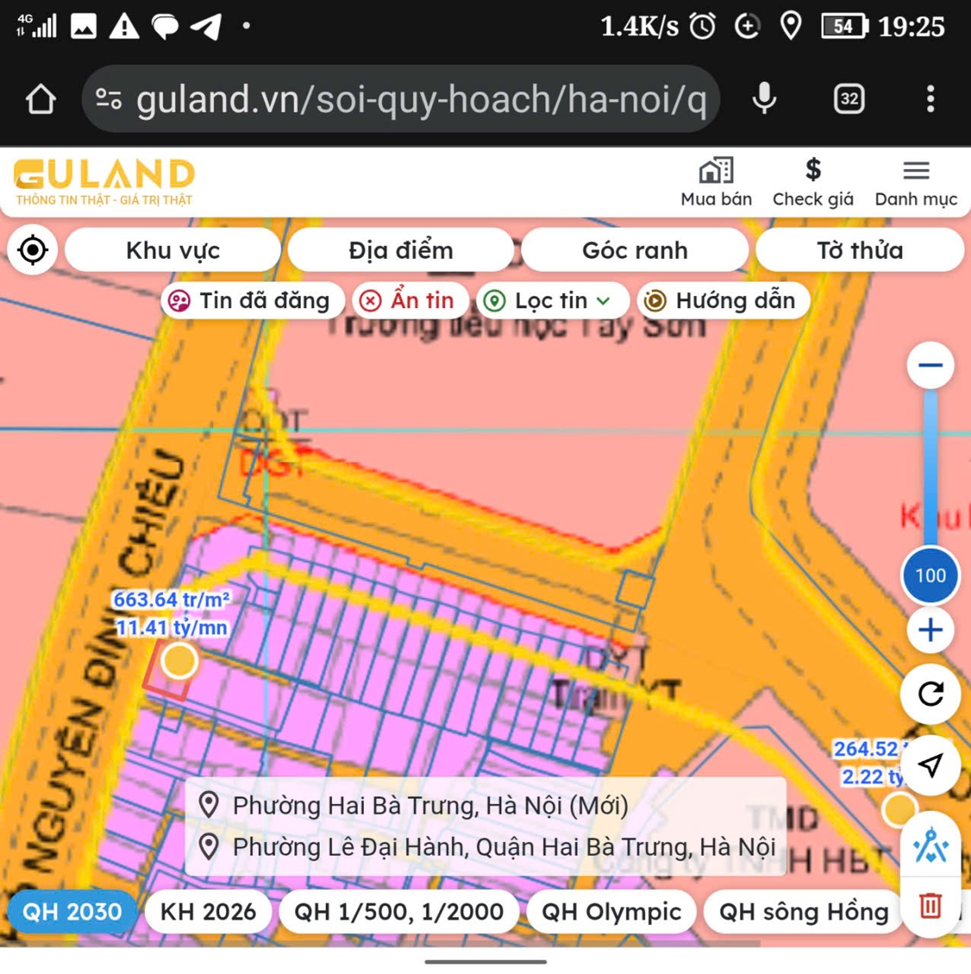Bán nhà Lê Đại Hành - diện tích 64m2 1 tầng - Mảnh đất vàng còn sót lại - giá 28,5 tỷ