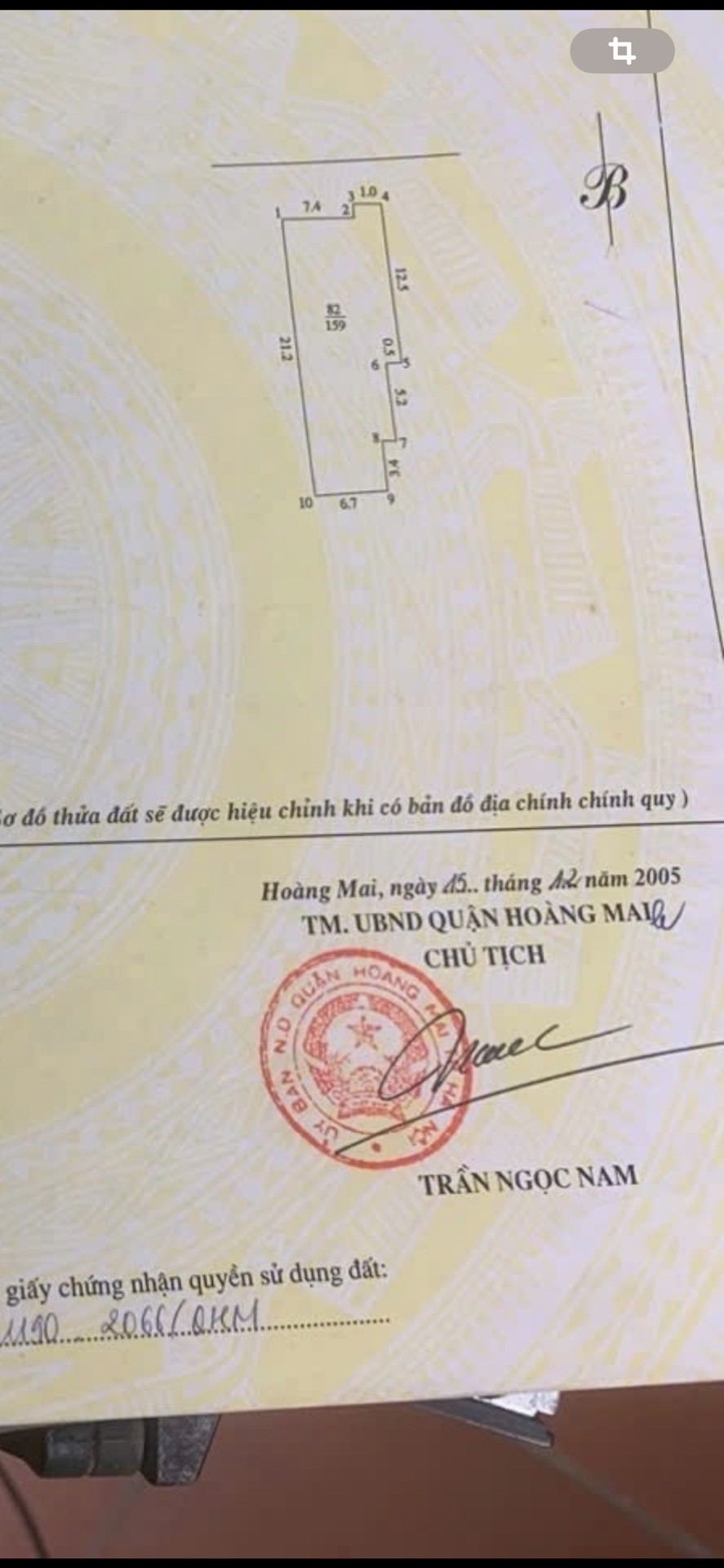 Bán nhà Tam Trinh - diện tích 60m2 1 tầng - Ngõ nông gần mặt phố ô tô - giá 7,74 tỷ